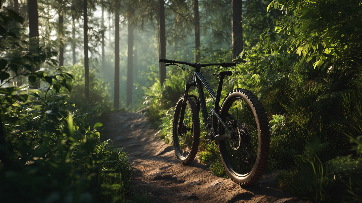 lead.us_A_high-quality_mountain_bike_standing_on_a_dirt_trail_5073946e-bd74-44ca-87df-a04ed06bdeff_0
